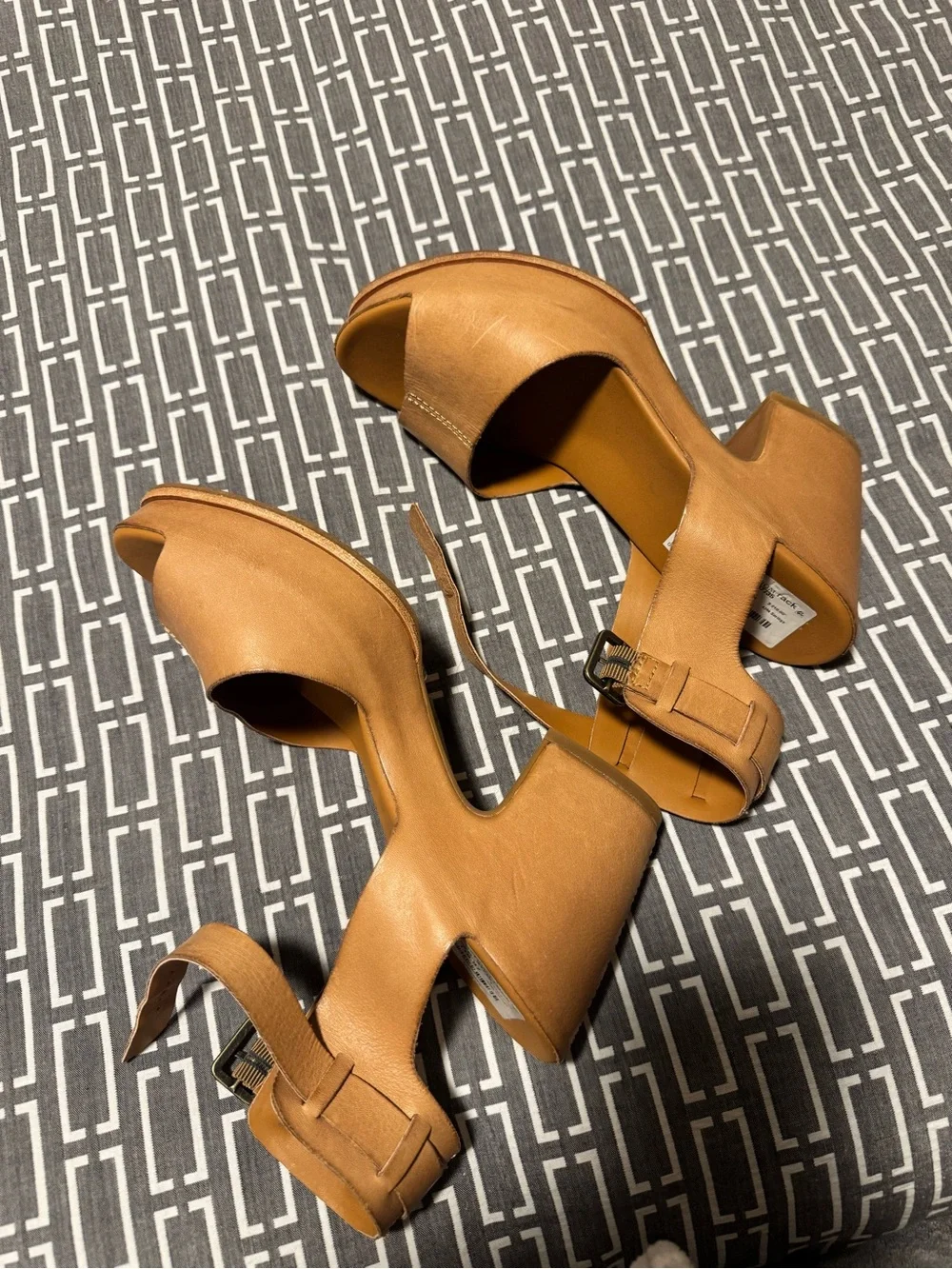 Kork Ease Stasia NWT Natural Platform Block Heel Sandals